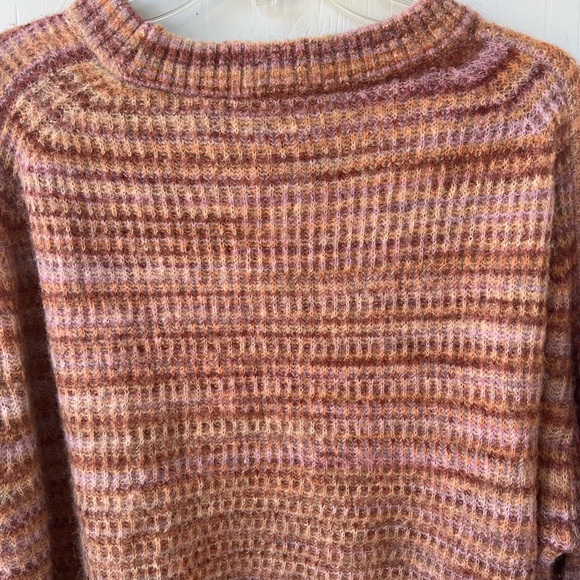 EVERLANE Cocoon Crew Neck Alpaca Sweater - Red Tonal (size XL) - Picture 9 of 13